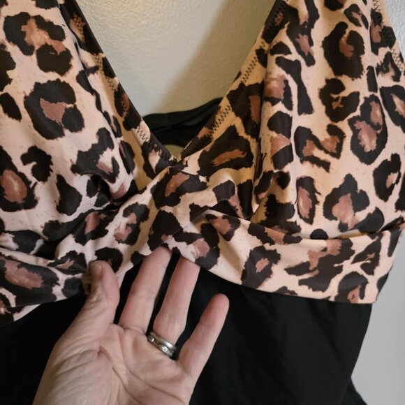 NWT Yonique One Piece Animal Print Bathing Suit - Picture 6 of 6